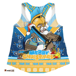 Amazing Aussie Gold Coast Titans Christmas Custom Gold Coast Titans Santa Aussie Big Things Women Tank Top