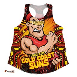 Amazing Aussie Gold Coast SUNS Spirit Warriors Of The Game Women Tank Top