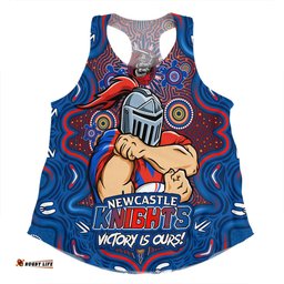 Amazing Aussie Newcastle Knights Aboriginal Pattern Inspired Victory Is Ours Women Tank Top