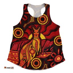 Amazing Aussie Indigenous Australian Aboriginal Echoes Of The Dreaming Women Tank Top