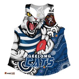 Amazing Aussie Geelong Cats Power Through Generations NAIDOC Edition Women Tank Top