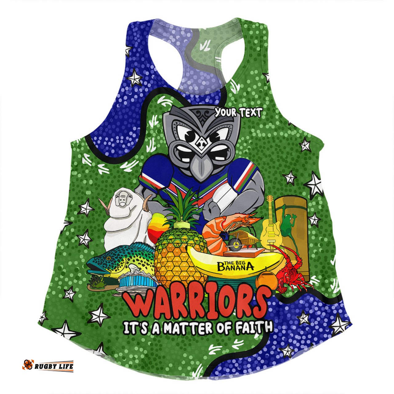 Amazing Aussie New Zealand Warriors Custom Australian Big Things Women Tank Top