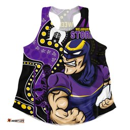 Amazing Aussie Melbourne Storm NAIDOC Indigenous Warrior Spirit Women Tank Top
