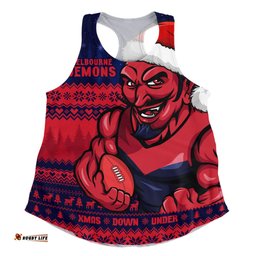 Amazing Aussie Melbourne Merry Christmas Down Under Footy Power Style Women Tank Top