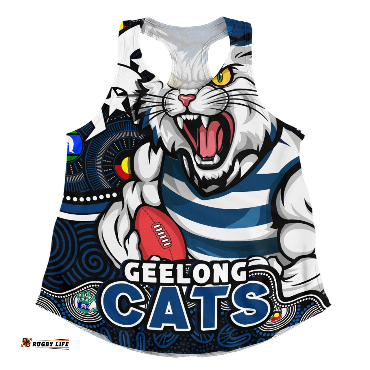 Amazing Aussie Geelong Cats NAIDOC Spirit Of Country Women Tank Top