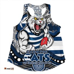 Amazing Aussie Geelong Cats Blazing Spirit Of Victory Women Tank Top