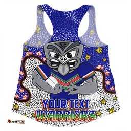 Amazing Aussie New Zealand Warriors Custom Team With Dot And Star Patterns For Tough Fan Women Tank Top