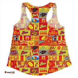 Amazing Aussie Gold Coast SUNS Legacy Of The Pride Comic Style Women Tank Top