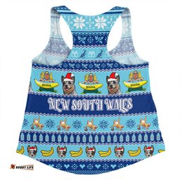 Amazing Aussie New South Wales Big Things Christmas Custom The Big Banana And Blue Heeler Women Tank Top