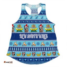 Amazing Aussie New South Wales Big Things Christmas Custom The Big Banana And Blue Heeler Women Tank Top