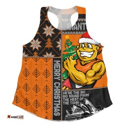 Amazing Aussie GWS GIANTS Merry Christmas Knit Style Festive Spirit Women Tank Top