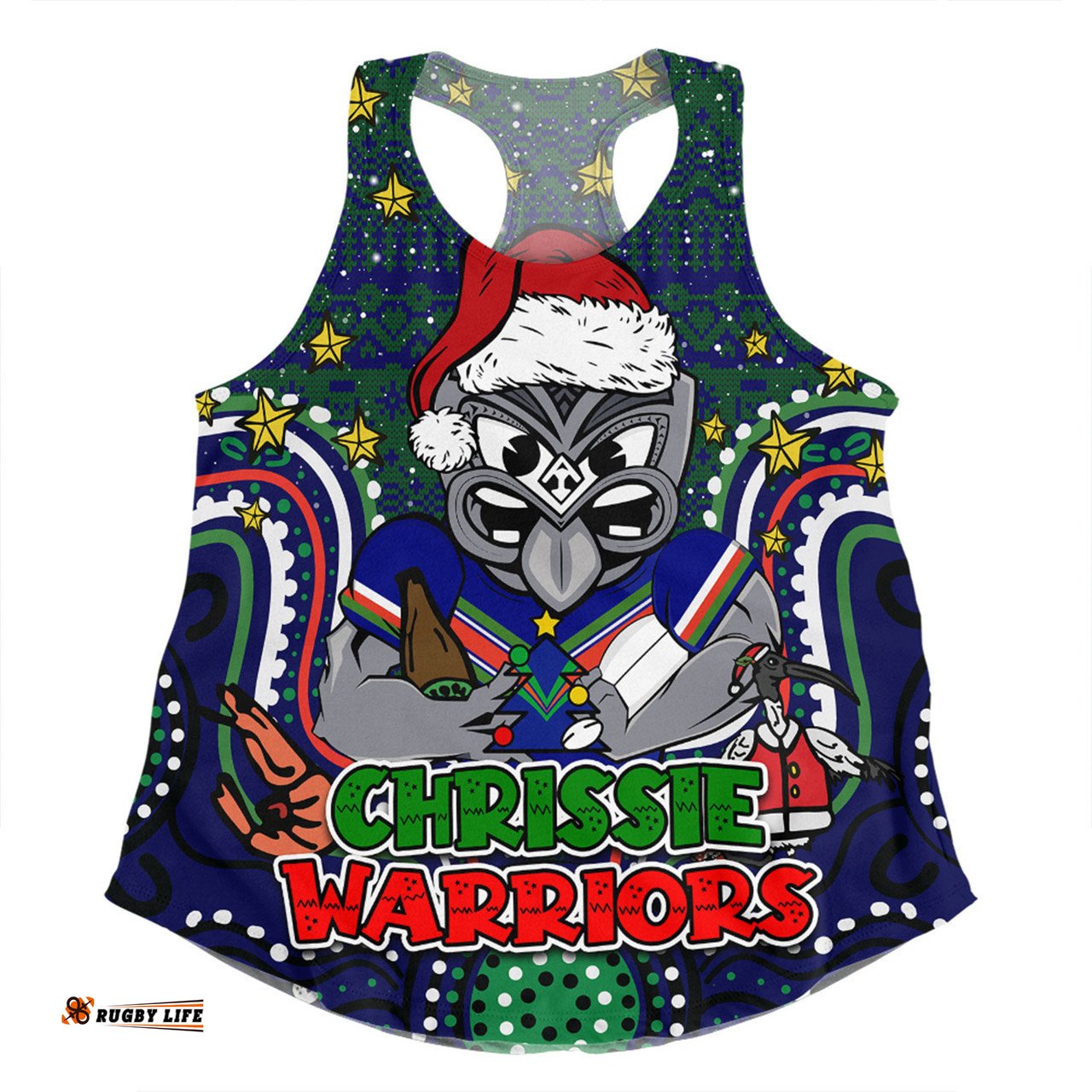Amazing Aussie New Zealand Warriors Christmas Custom Christmas Knit Patterns Vintage Jersey Ugly Women Tank Top