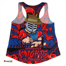 Amazing Aussie Newcastle Knights Ripped Legacy Of The Game The ANZAC Spirit Lives On Women Tank Top