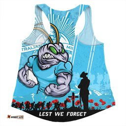 Amazing Aussie New South Wales Blues Anzac Day Lest We Forget Strong Fighting Spirit Women Tank Top