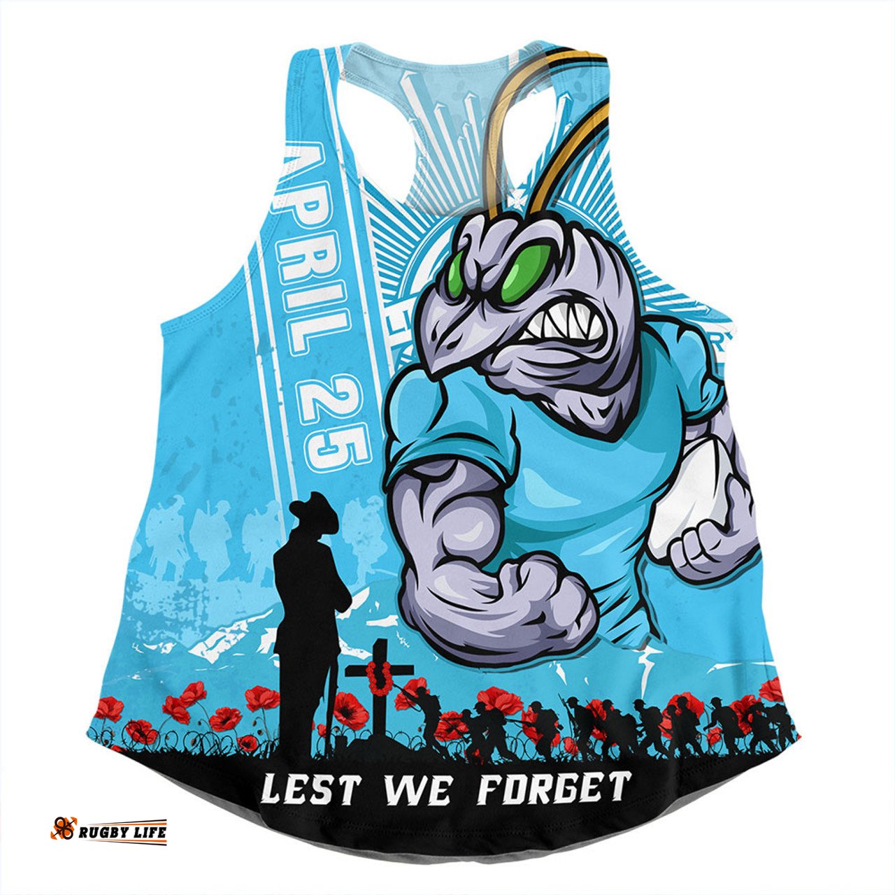 Amazing Aussie New South Wales Blues Anzac Day Lest We Forget Strong Fighting Spirit Women Tank Top