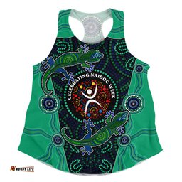 Amazing Aussie Indigenous Australian Aboriginal NAIDOC Lizard Songlines Edition Women Tank Top