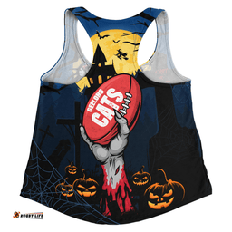 Amazing Aussie Geelong Cats Full Moon Fever Halloween Supporter Women Tank Top