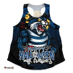 Amazing Aussie Geelong Cats Full Moon Fever Halloween Supporter Women Tank Top