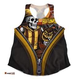 Amazing Aussie Hawthorn Halloween Night Reaper Zipper Women Tank Top