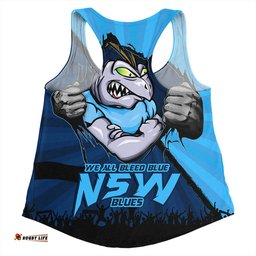 Amazing Aussie New South Wales Blues Origin Battleground Blues Unleashed Women Tank Top
