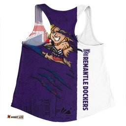 Amazing Aussie Fremantle Burning Passion Of Power Scratch Style Women Tank Top