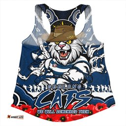 Amazing Aussie Geelong Cats Ripped Legacy Of The Game The ANZAC Spirit Lives On Women Tank Top