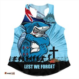 Amazing Aussie Cronulla Sutherland Sharks Fearless ANZAC Defender Women Tank Top