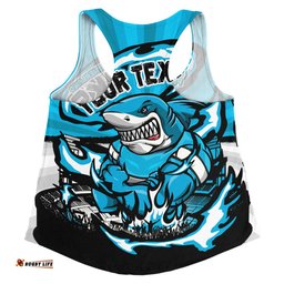 Amazing Aussie Cronulla Sutherland Sharks Premiership Series Sports Gear Women Tank Top