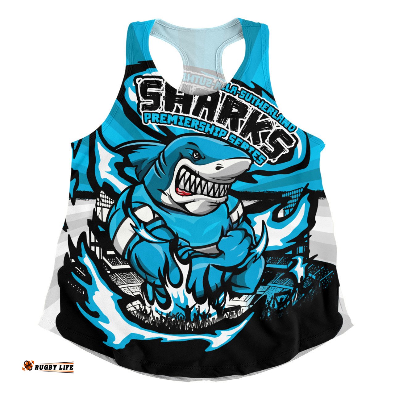 Amazing Aussie Cronulla Sutherland Sharks Premiership Series Sports Gear Women Tank Top