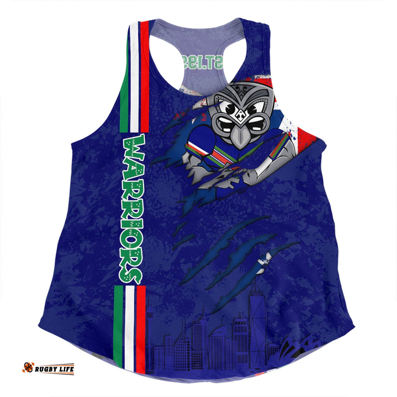 Amazing Aussie New Zealand Warriors Happy Australia Day Flag Scratch Style Women Tank Top