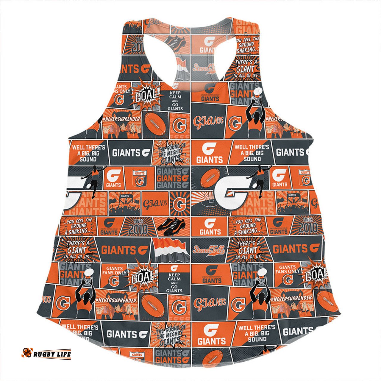Amazing Aussie GWS GIANTS Legacy Of The Pride Comic Style Women Tank Top