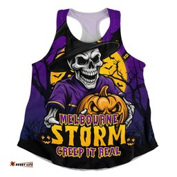 Amazing Aussie Melbourne Storm Dark Moon Rugby Halloween Battle Edition Women Tank Top