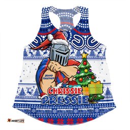 Amazing Aussie Newcastle Knights Aussie Ugly Christmas For Die Hard Fan Supporters Women Tank Top