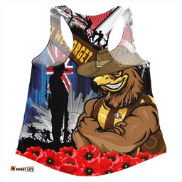 Amazing Aussie Hawthorn Anzac Day Honor United In Spirit Women Tank Top