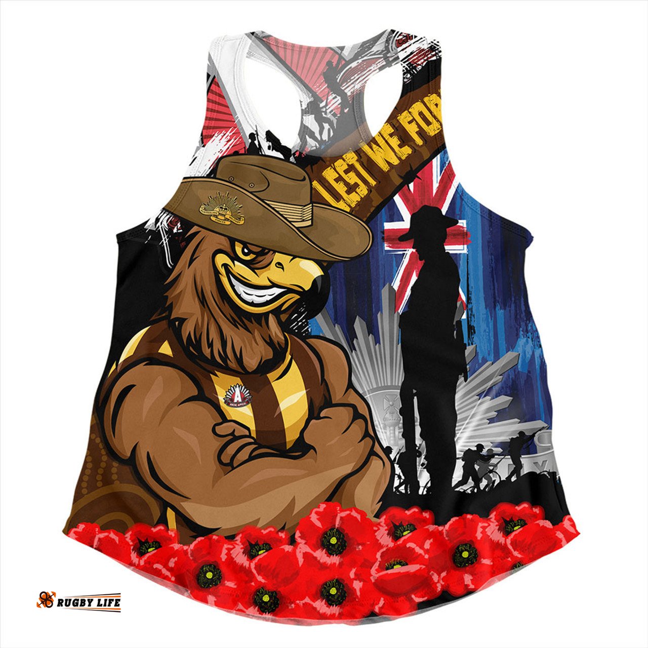 Amazing Aussie Hawthorn Anzac Day Honor United In Spirit Women Tank Top