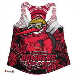 Amazing Aussie Essendon Aboriginal Inspired Tough Fan Football For Life Women Tank Top