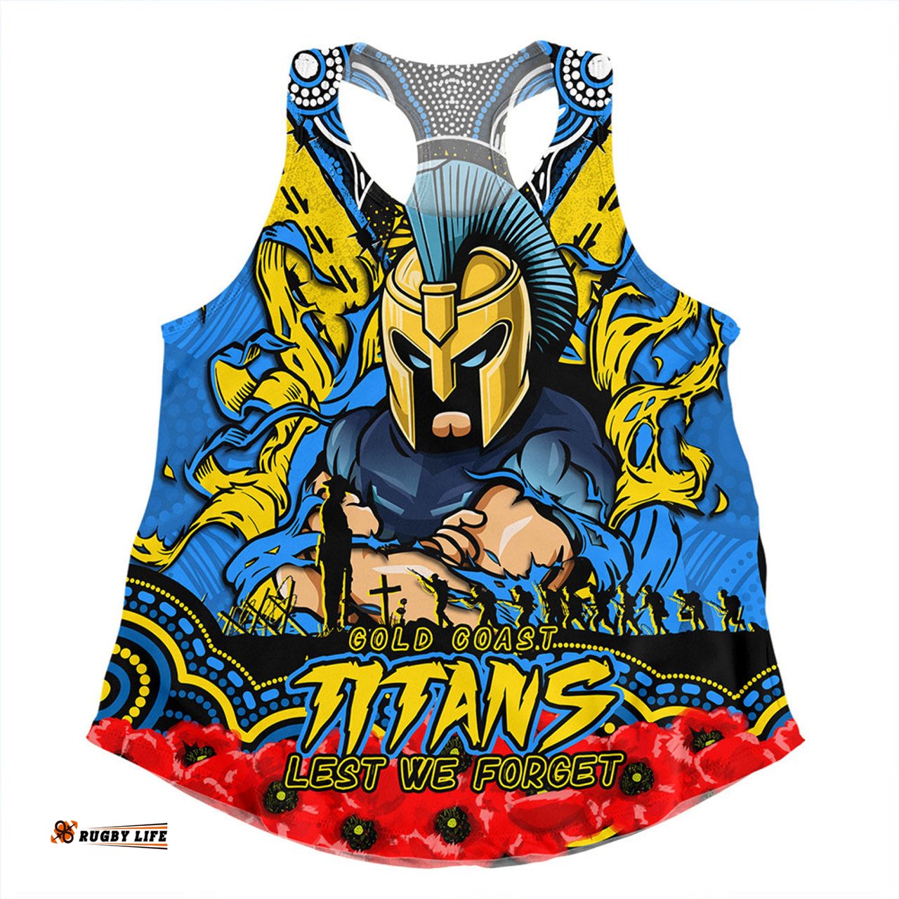 Amazing Aussie Gold Coast Titans Ripped Legacy Of The Game The ANZAC Spirit Lives On Women Tank Top