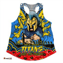 Amazing Aussie Gold Coast Titans Ripped Legacy Of The Game The ANZAC Spirit Lives On Women Tank Top