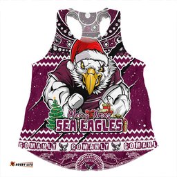 Amazing Aussie Manly Warringah Sea Eagles Aboriginal Xmas Special Ugly Christmas Style Women Tank Top