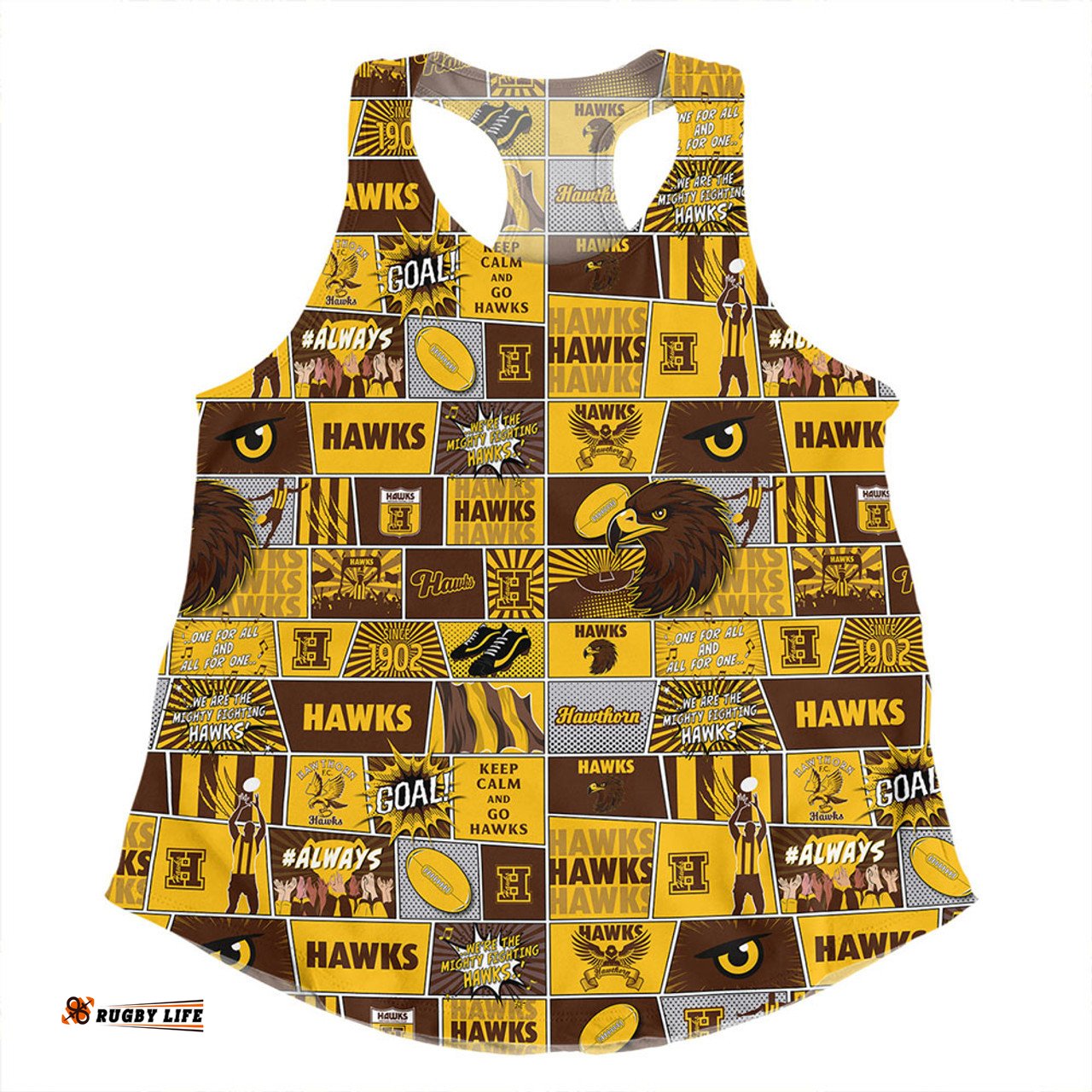 Amazing Aussie Hawthorn Legacy Of The Pride Comic Style Women Tank Top