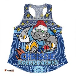 Amazing Aussie New South Wales Cockroaches Christmas Custom Christmas Knit Patterns Vintage Jersey Ugly Women Tank Top