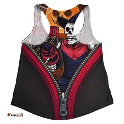 Amazing Aussie Melbourne Halloween Night Reaper Zipper Women Tank Top