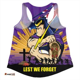 Amazing Aussie Melbourne Storm Fearless ANZAC Defender Women Tank Top
