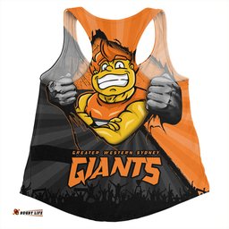 Amazing Aussie GWS GIANTS Breaking Through Fan Design Women Tank Top
