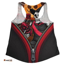 Amazing Aussie Essendon Halloween Night Reaper Zipper Women Tank Top