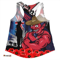 Amazing Aussie Melbourne Anzac Day Honor United In Spirit Women Tank Top