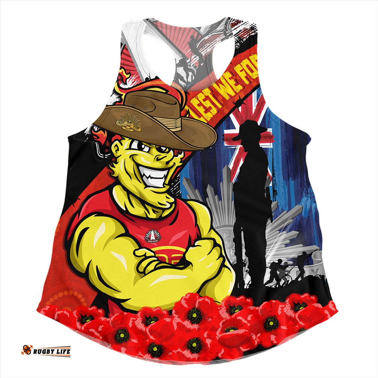 Amazing Aussie Gold Coast SUNS Anzac Day Honor United In Spirit Women Tank Top
