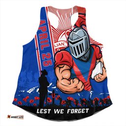 Amazing Aussie Newcastle Knights Anzac Day Lest We Forget Strong Fighting Spirit Women Tank Top