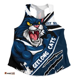 Amazing Aussie Geelong Cats Battlefield Glory Gear Women Tank Top