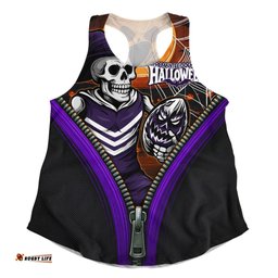 Amazing Aussie Fremantle Halloween Night Reaper Zipper Women Tank Top